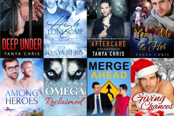 Shows the cover of 8 Tanya Chris books